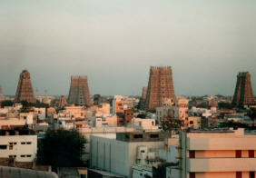Die Tempeltore von Madurai